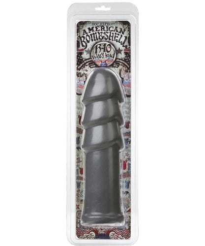 B-10 Warhead 10 Inch Anal Dildo Gun Metal Dongs Big