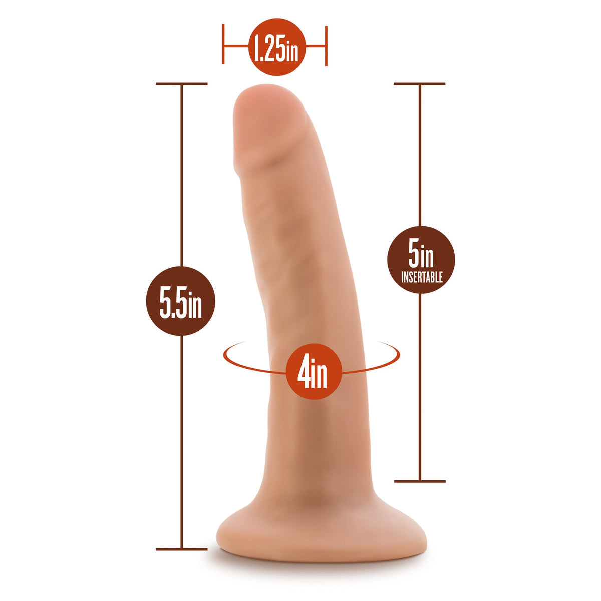 Dr Skin Dildo with Suction Cup – 5.5 to 9.5 Inch > Dildos > Realistic Dildos