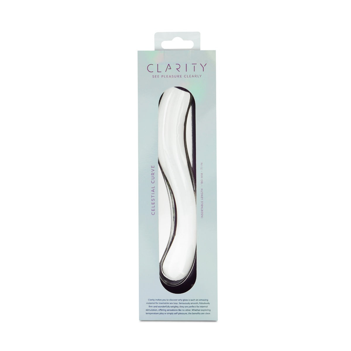 Celestial Curve 7.1 Inch Handblown Borosilicate Glass Double-Ended Dildo > Glass > Dildos