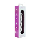 Hera's Cascade Handblown Borosilicate Glass Dildo – Sculptural Handle 5.9 Inch Insertable Length > Glass > Dildos