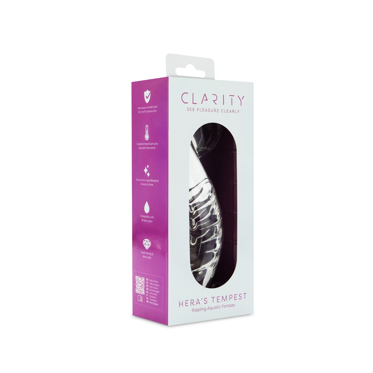 Hera's Tempest Premium Borosilicate Curved 5.5 Inch Glass Dildo > Glass > Dildos