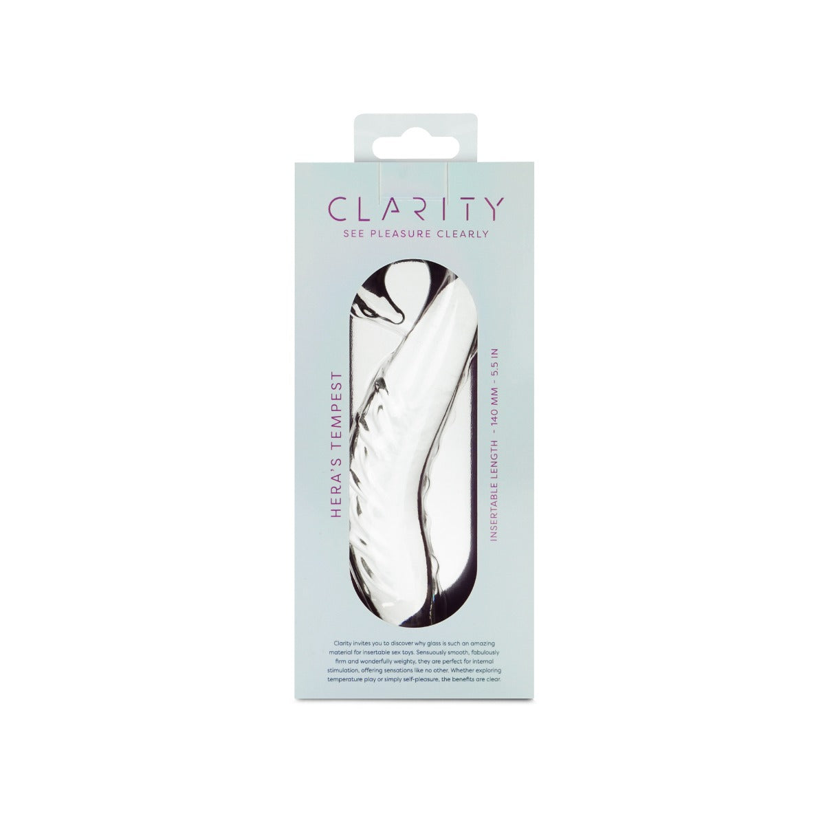 Hera's Tempest Premium Borosilicate Curved 5.5 Inch Glass Dildo > Glass > Dildos