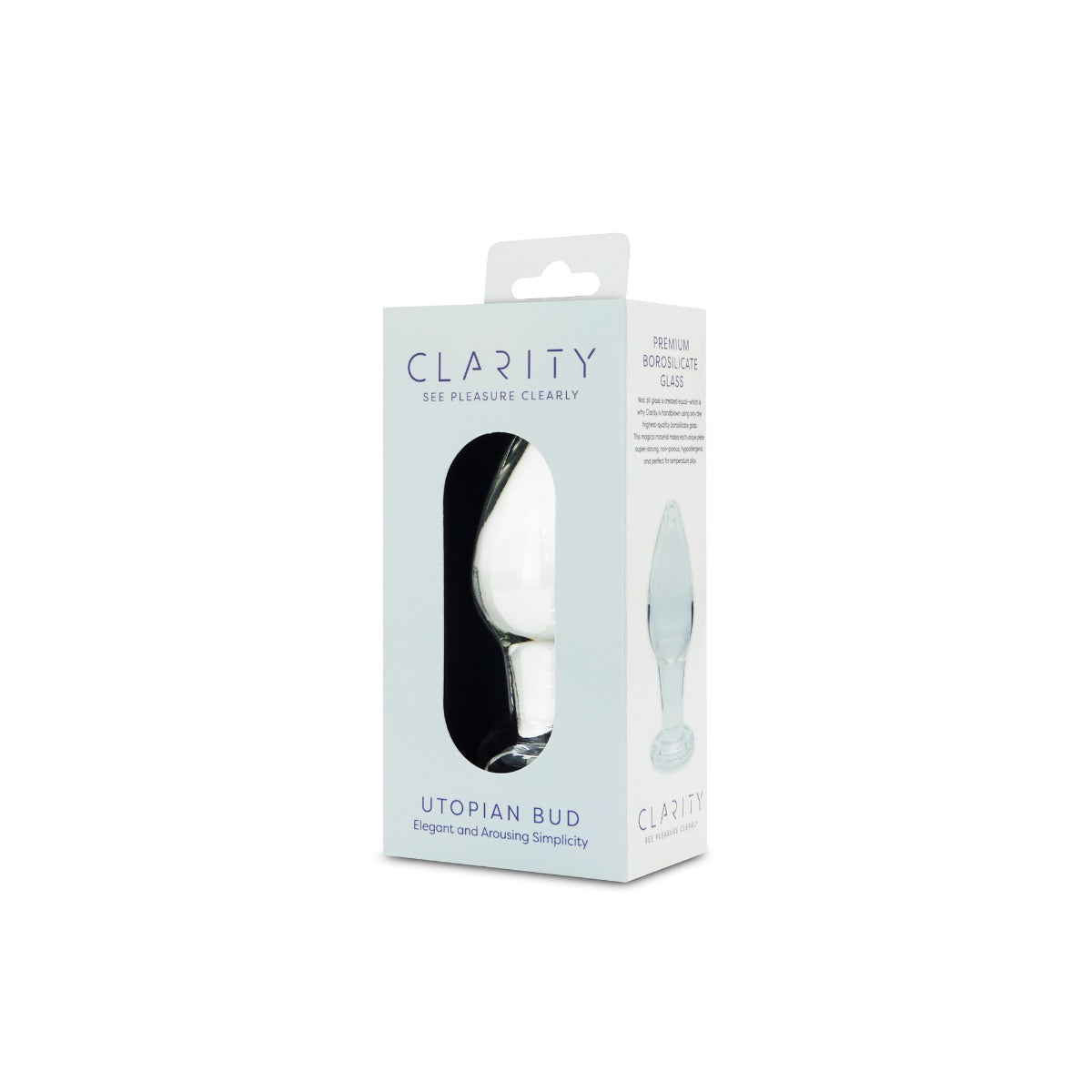 Utopian Bud Glass Butt Plug – Handcrafted Borosilicate Glass 3.5 Inch Plug > Glass > Toys