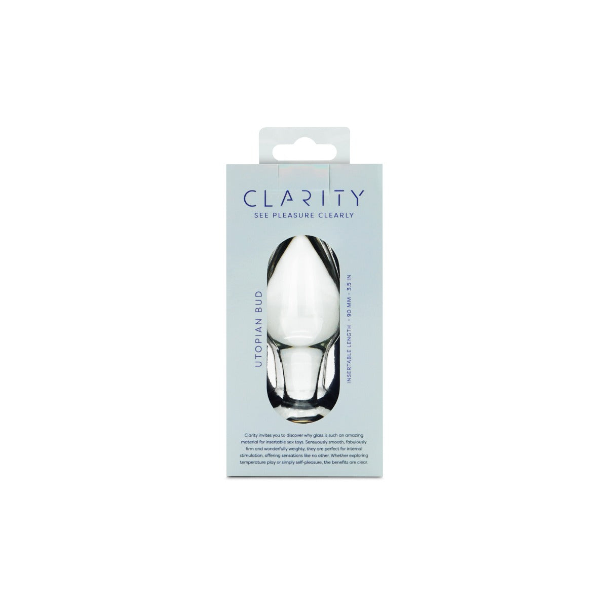 Utopian Bud Glass Butt Plug – Handcrafted Borosilicate Glass 3.5 Inch Plug > Glass > Toys