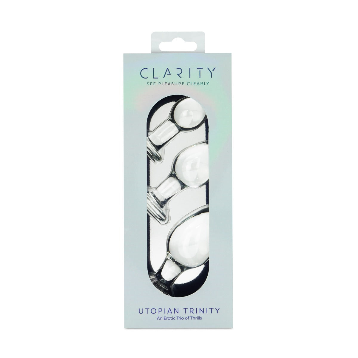 Utopian Trinity Premium Borosilicate Glass Small Medium Large Butt Plug Set > Glass > Toys