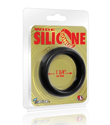 Wide Donut Black Cock Ring 44mm Black > Cock Ring > Single