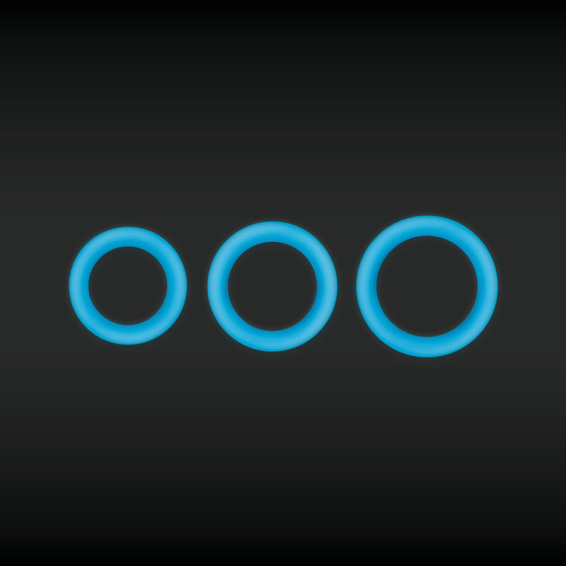 Firefly Halo - Glow In Dark 55 mm Cock Ring - Blue COCK RINGS