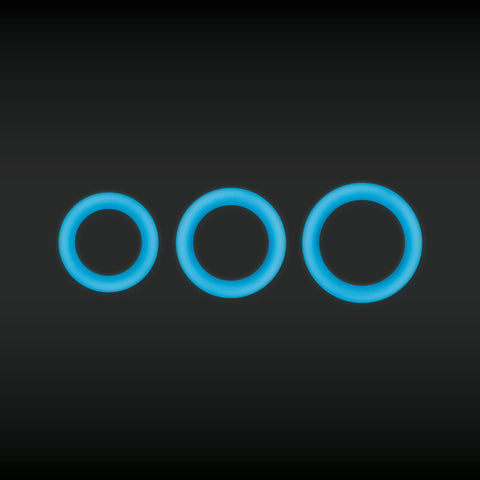 Firefly Halo - Glow In Dark 55 mm Cock Ring - Blue COCK RINGS