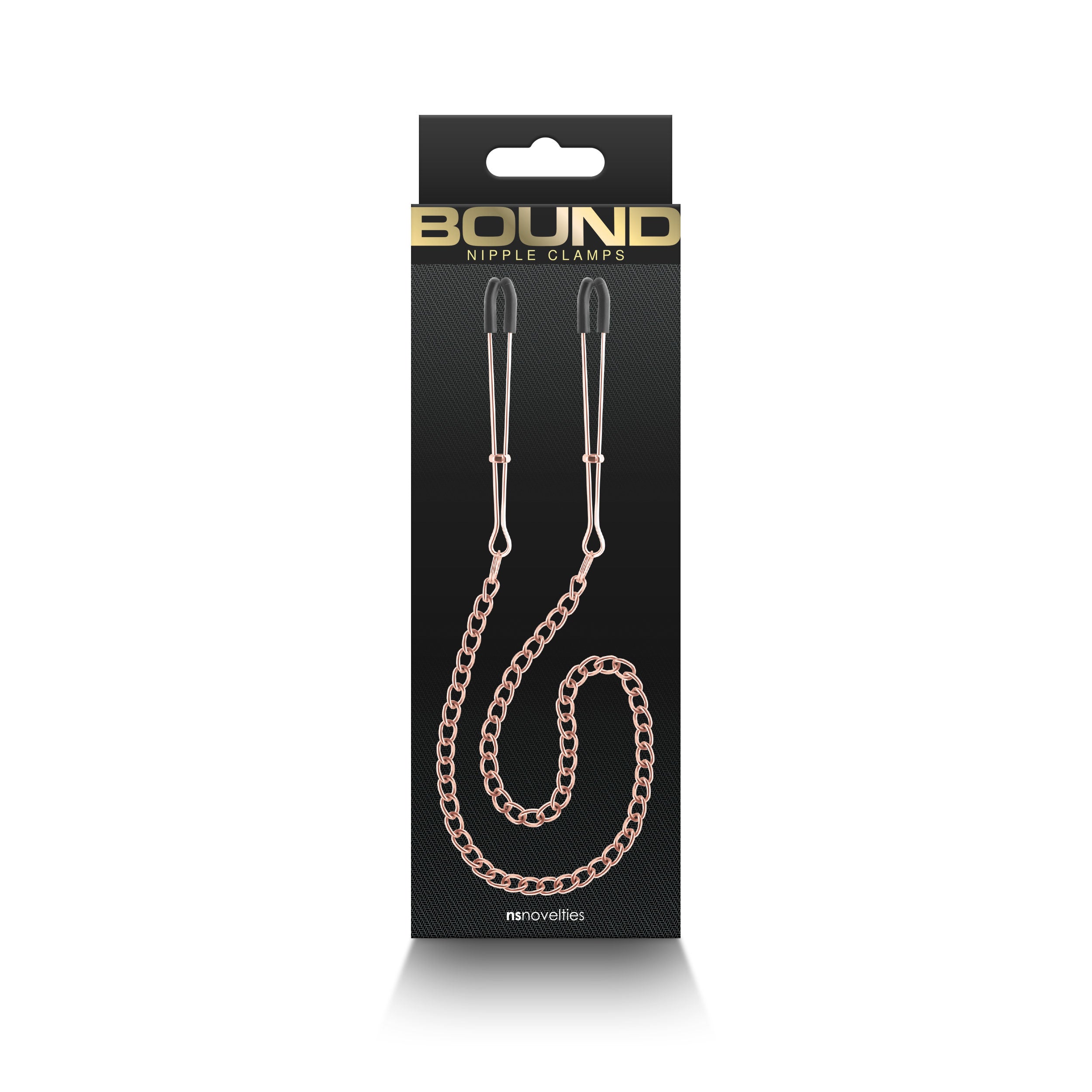 Bound Nipple Clamps - DC3 Nipple Clamps with Chain Set > Sex Toys > Nipple Clips