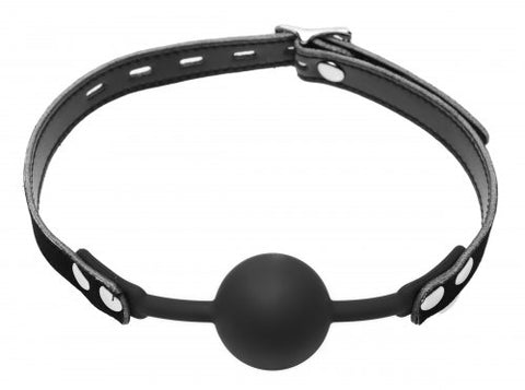 Premium Hush Locking Silicone Ball Gag – Comfort Silicone Ball Gag > Bondage Gear > Gags and Bits