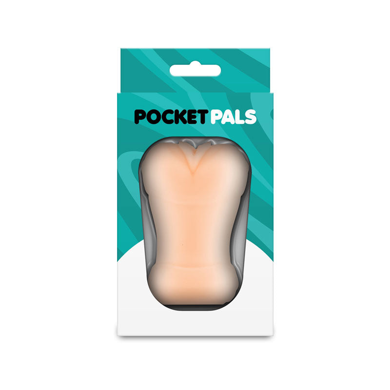 Pocket Pals Vagina Stroker (Brown) – Body-Safe Masturbator White Strokers - Manual