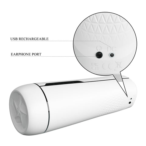 Sienna Rechargeable Masturbator – 3 Suction Settings and 12 Vibration Modes Masturbator > Sex Toys For Men > Masturbators Premium