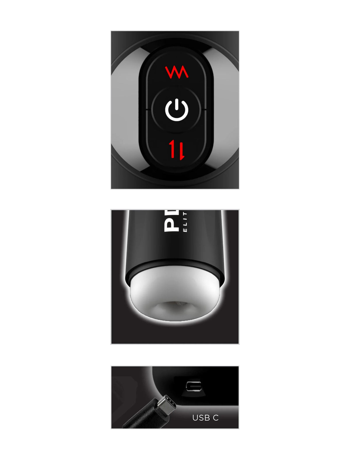 Pdx Elite Moto Milker Suction Stroker > Sex Toys For Men > Masturbators > Vibrating