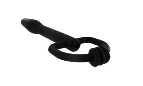 The Hallows Cum-Thru D-Ring Penis Plug – Flexible Silicone Urethral Plug > Sex Toys For Men > Sounding Rods