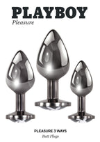 Playboy Pleasure PLEASURE 3 WAYS Anal Training Kit > Anal Range > Butt Plug Kits