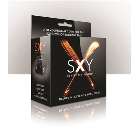 Sxy Cuffs Deluxe Neoprene Cross Wrist Restraints Pair > Bondage Gear > Restraints