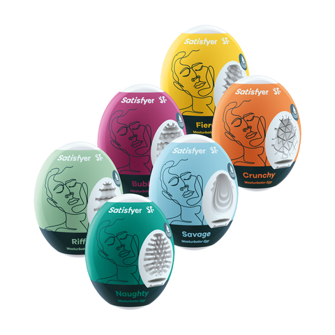 Satisfyer Masturbator Eggs Assorted Pack 6 Compact Size Masturbators > Sex Toys For Men > Masturbators Cup