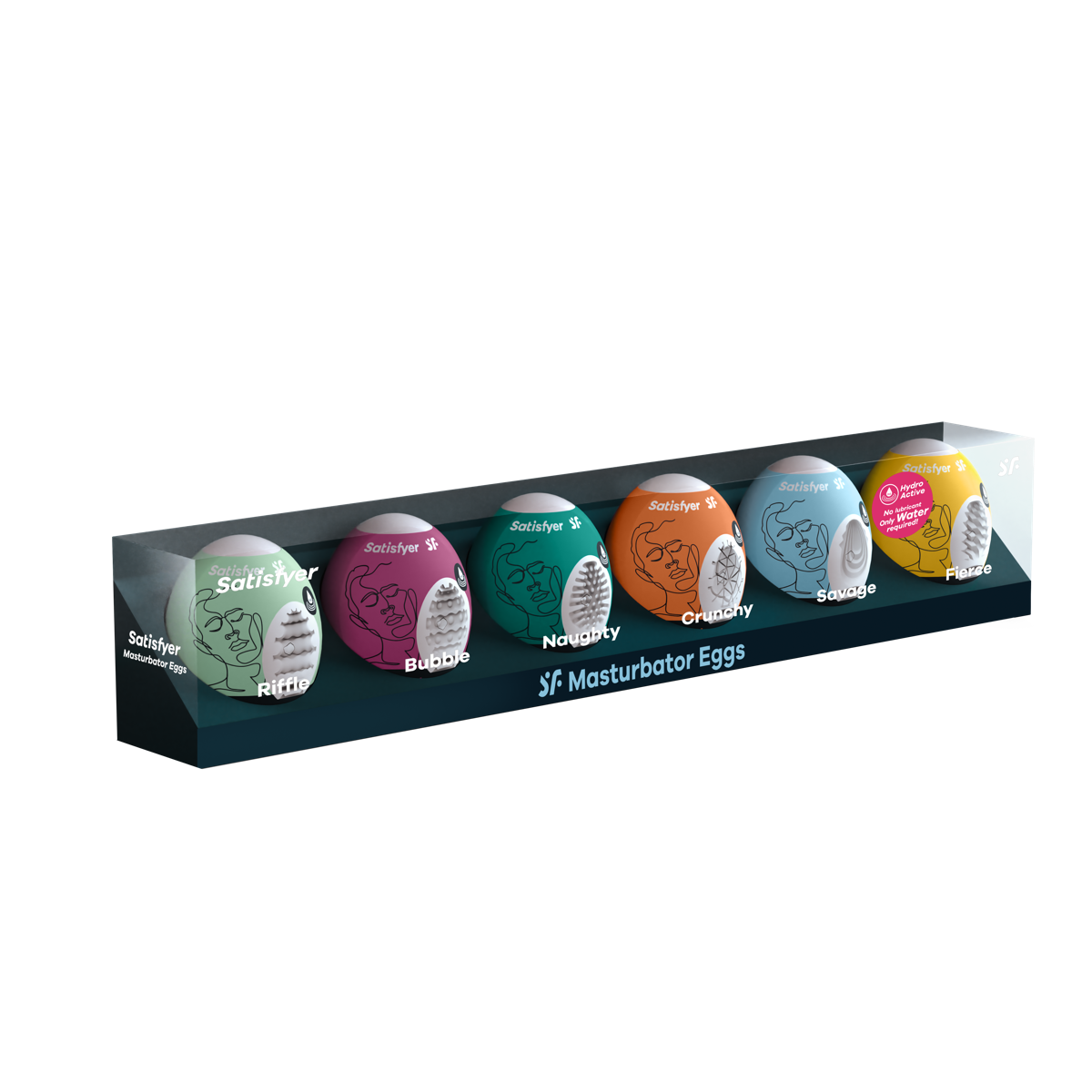 Satisfyer Masturbator Eggs Assorted Pack 6 Compact Size Masturbators > Sex Toys For Men > Masturbators Cup