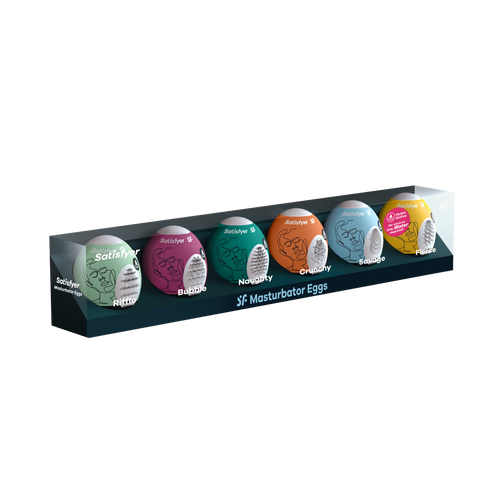 Satisfyer Masturbator Eggs Assorted Pack 6 Compact Size Masturbators > Sex Toys For Men > Masturbators Cup