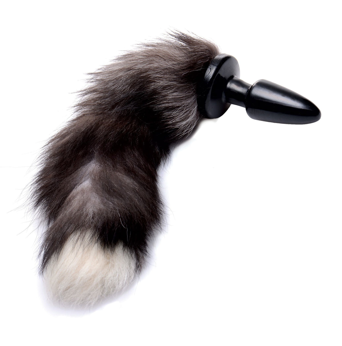 Fox Tail Anal Plug in Grey (14 Inch) > Anal Range > Tail Butt Plugs
