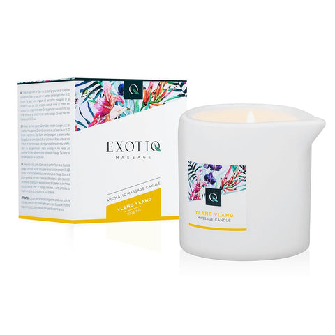 Exotiq Ylang Ylang Massage Candle 200g Soothing Aromatherapy Wax