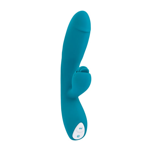 Evolved FIERCE FLICKER Dual Vibe 19.5cm Waterproof > Vibrators > Ladies > Rabbit