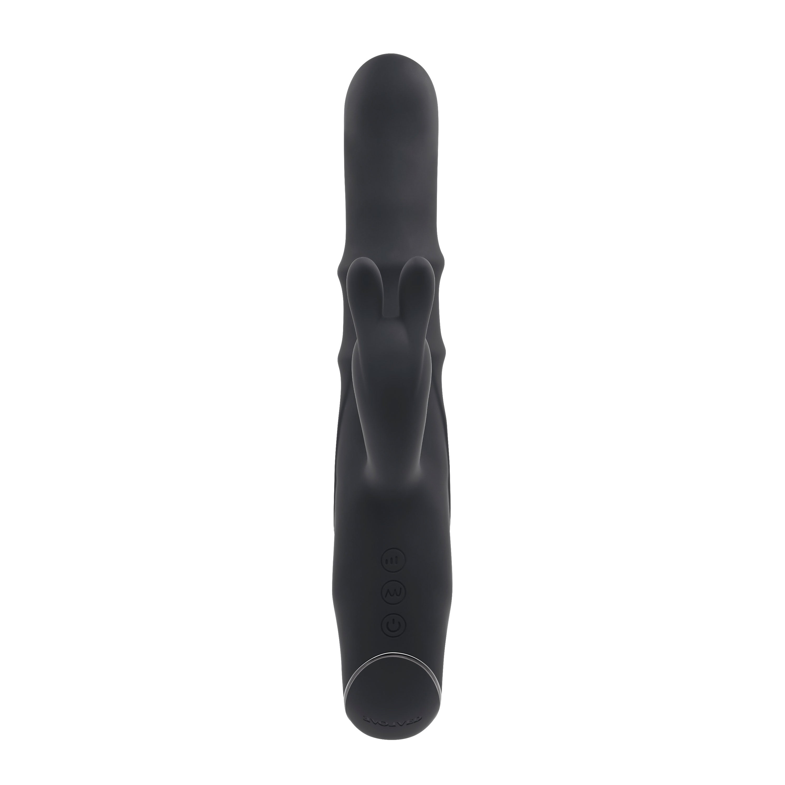 Evolved RINGMASTER 23.1cm Rabbit Vibe with 10 Speeds Black > Vibrators > Ladies > Rabbit