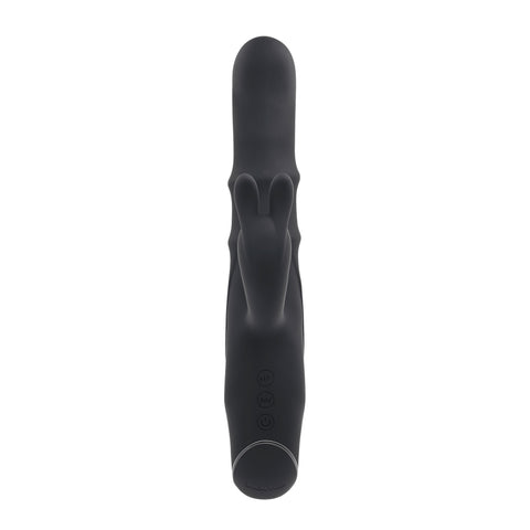 Evolved RINGMASTER 23.1cm Rabbit Vibe with 10 Speeds Black > Vibrators > Ladies > Rabbit