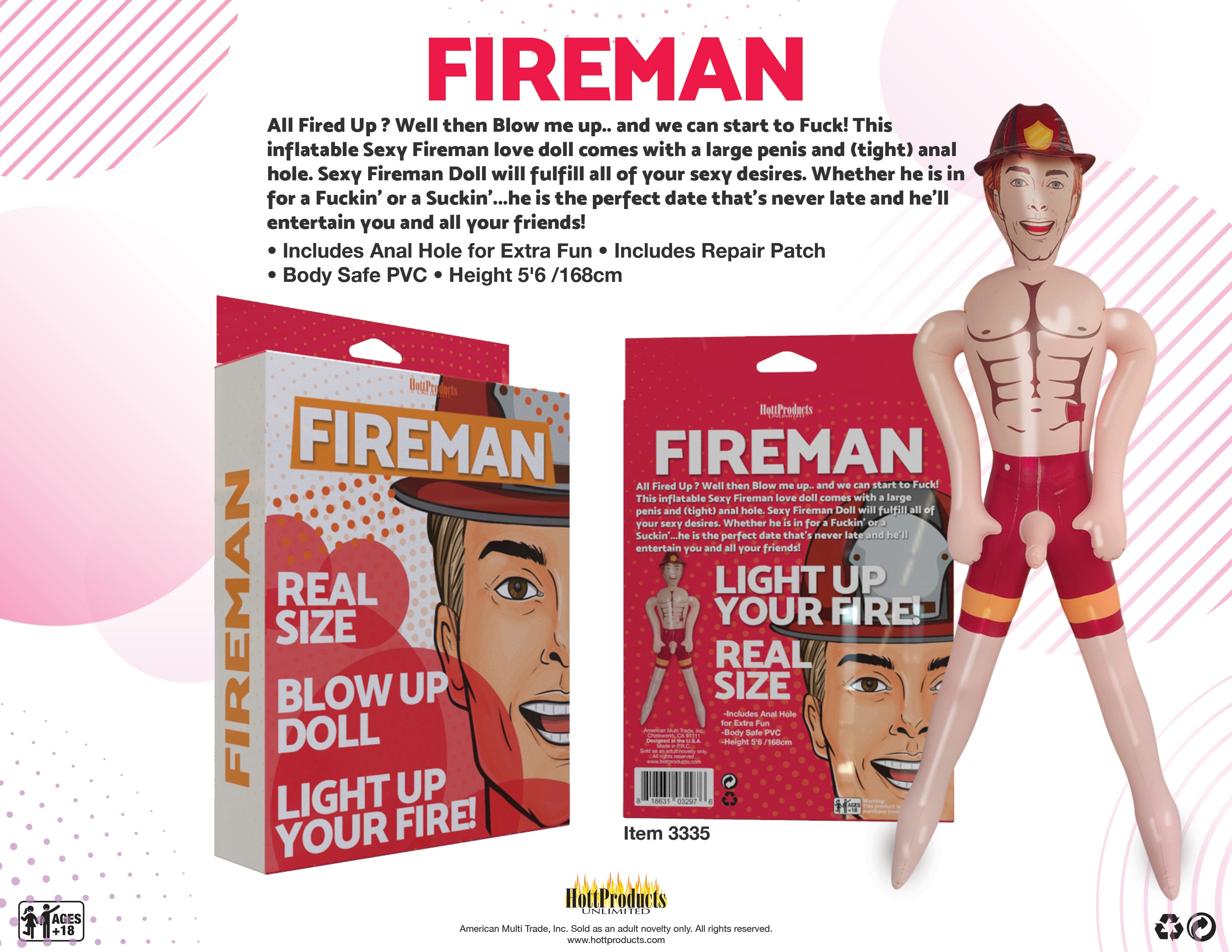 Fireman Inflatable Doll Default Title > Sex Toys > Sex Dolls > Novelty Inflatables