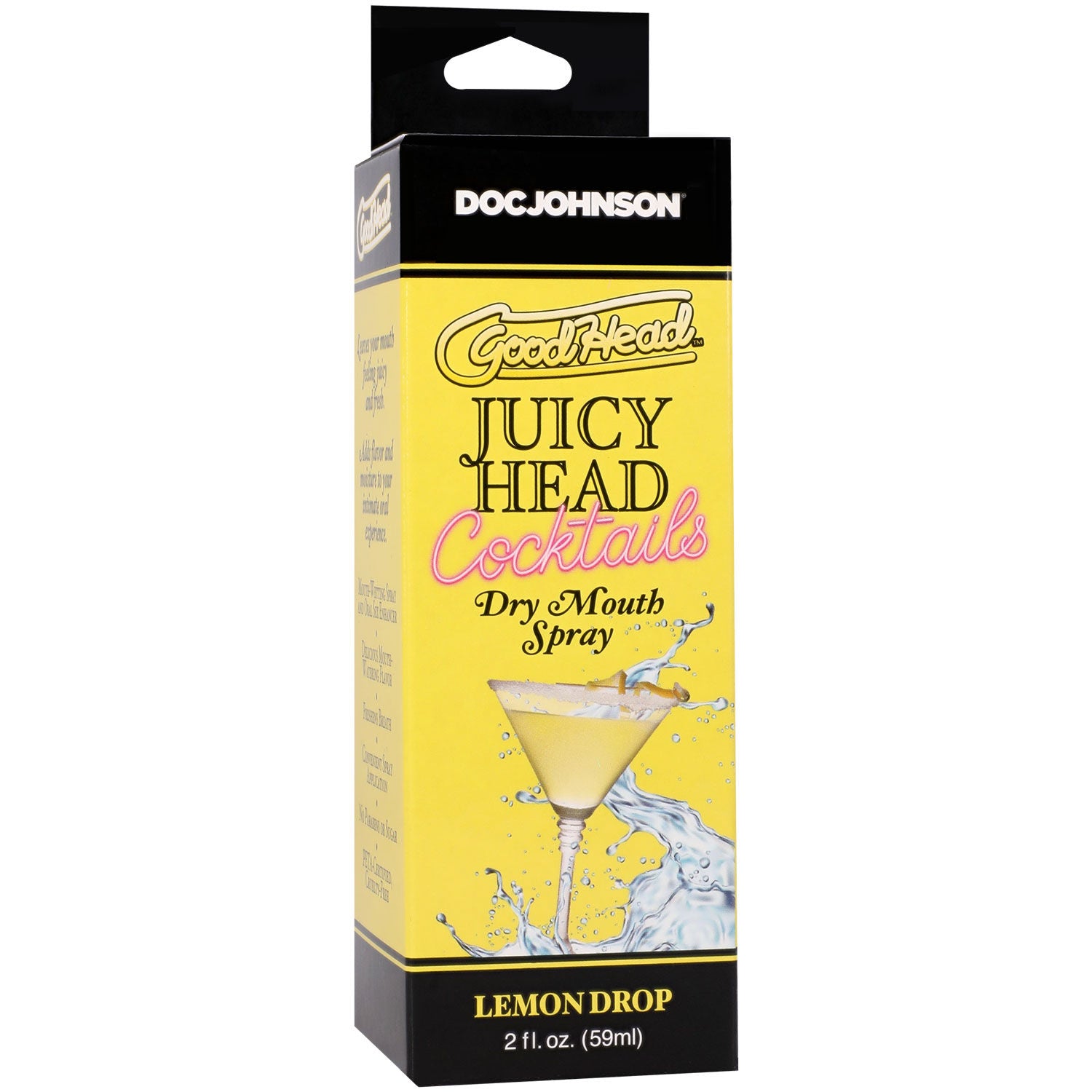 GoodHead Juicy Head Lemon Drop – Sugar-Free Vegan Friendly Dry Mouth Spray Default Title > Lube > Oral Gels & Sprays Main image