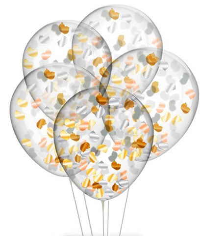 Glitterati Boobie Confetti Balloons Set of 5 Adult Party Supplies Bachelor & Bachelorette Items