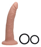 Charmed 7.5 Inch Silicone Dildo with Harness in Flesh Color Beige > Dildos > Strap On Harnesses