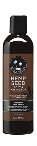 Hemp Seed Unscented Massage Body Oil 237ml Natural Blend Default Title Massage Oil