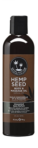 Hemp Seed Unscented Massage Body Oil 237ml Natural Blend Default Title Massage Oil