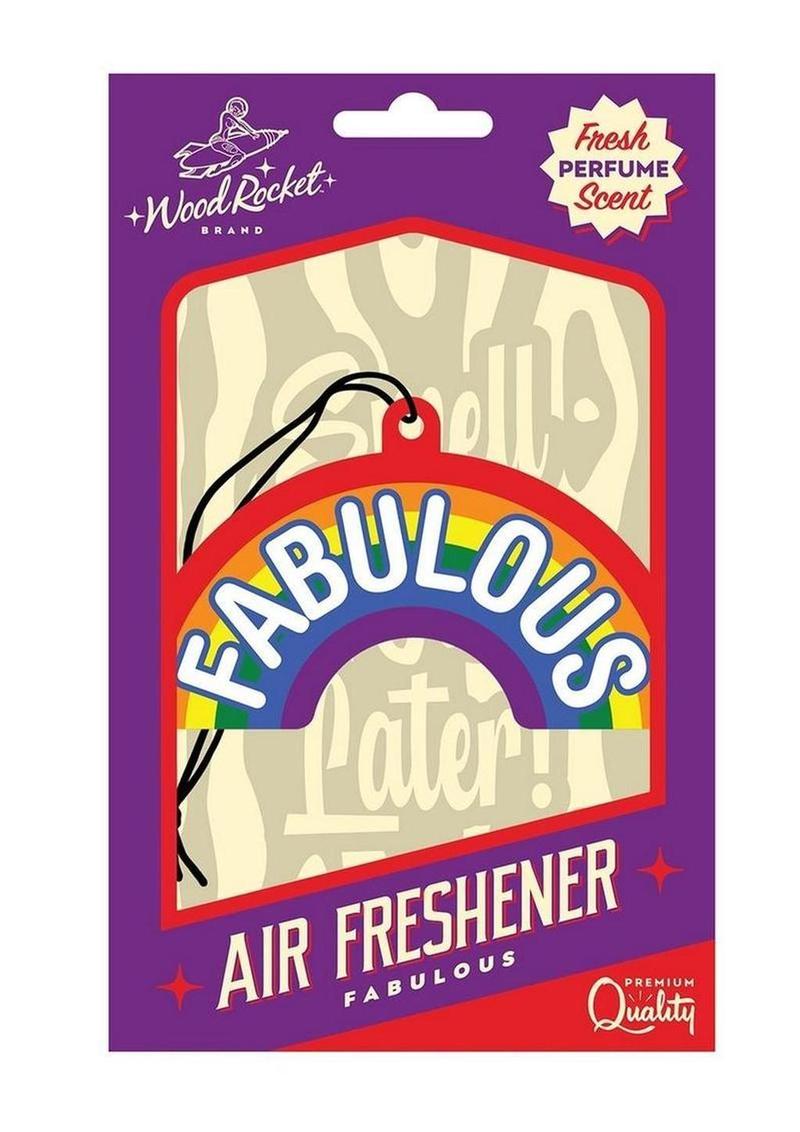 Fabulous Rainbow Air Freshener – Fresh Perfume Scent Cardboard Air Freshener Secondary image