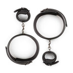 Thigh and Wrist Cuff Set – Durable Faux Leather BDSM Restraint Accessory > Bondage Gear > Restraints