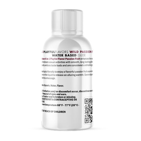 Playful Flavours 4 In 1 Wild Passion Fruit 1oz/29.5ml Flavoured Lube