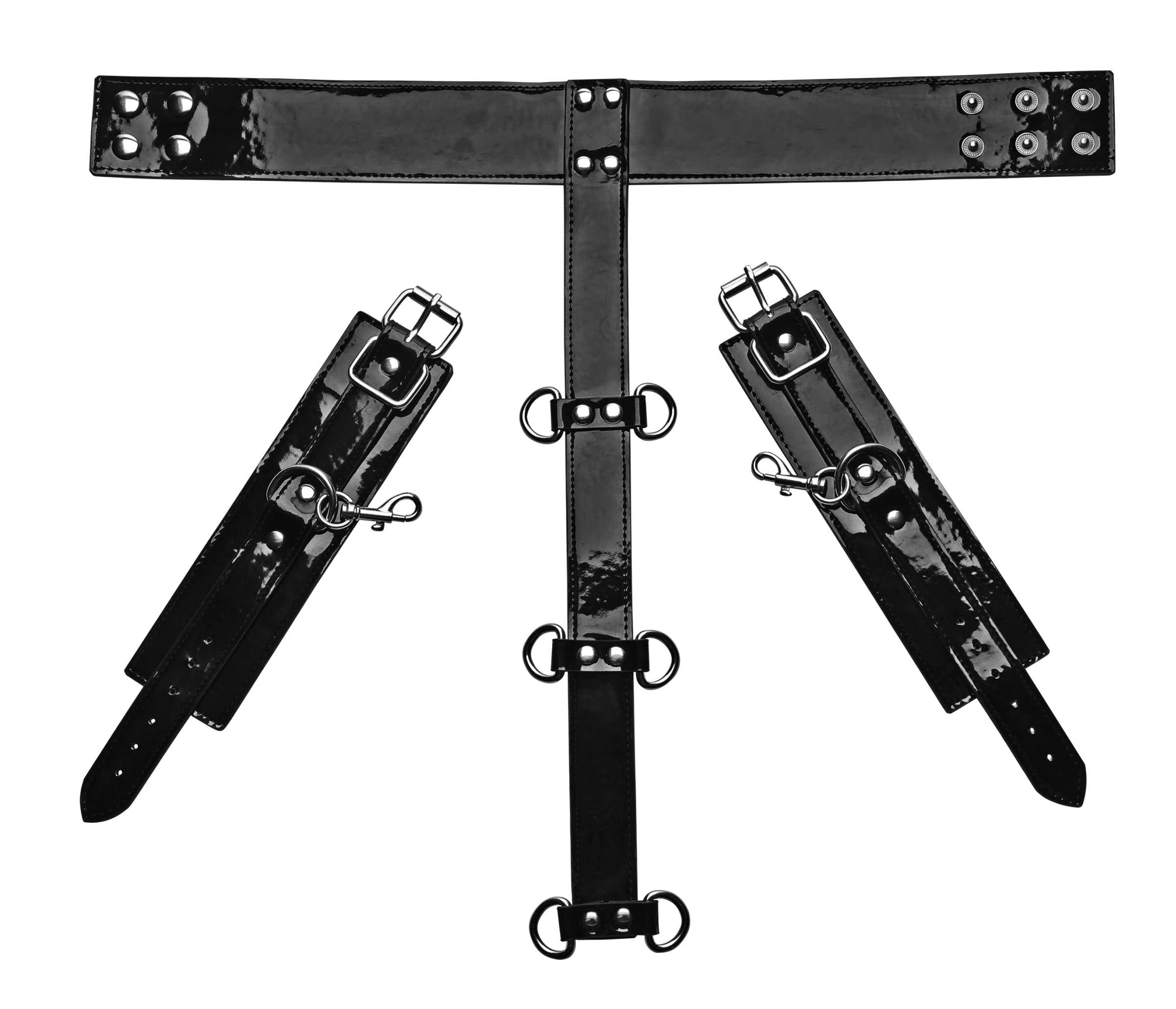 Bound Around Neck to Wrist Restraints for BDSM Play Restraints