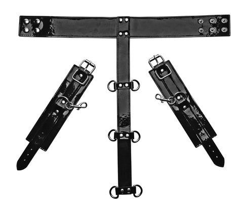 Bound Around Neck to Wrist Restraints for BDSM Play Restraints