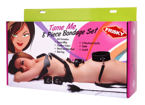 Tame Me 8 Piece Beginner Bondage Set for Couples Restraints