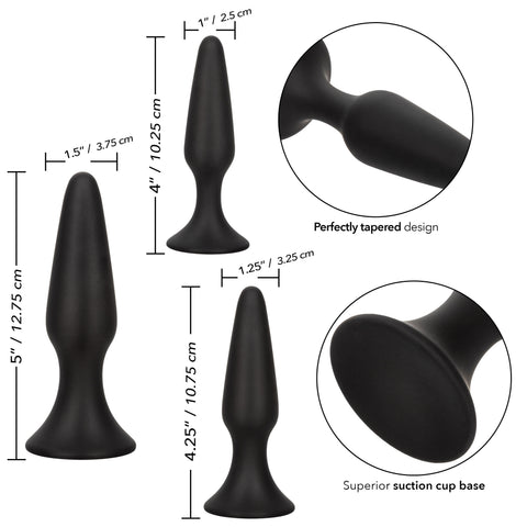 Colt Anal Trainer Kit – Silicone Graduated Anal Plug Set for Beginners > Anal Range > Butt Plug Kits