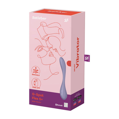 Satisfyer G-Spot Flex 5+ Lilac Vibrator with App Control > Sex Toys For Ladies > G-Spot Vibrators