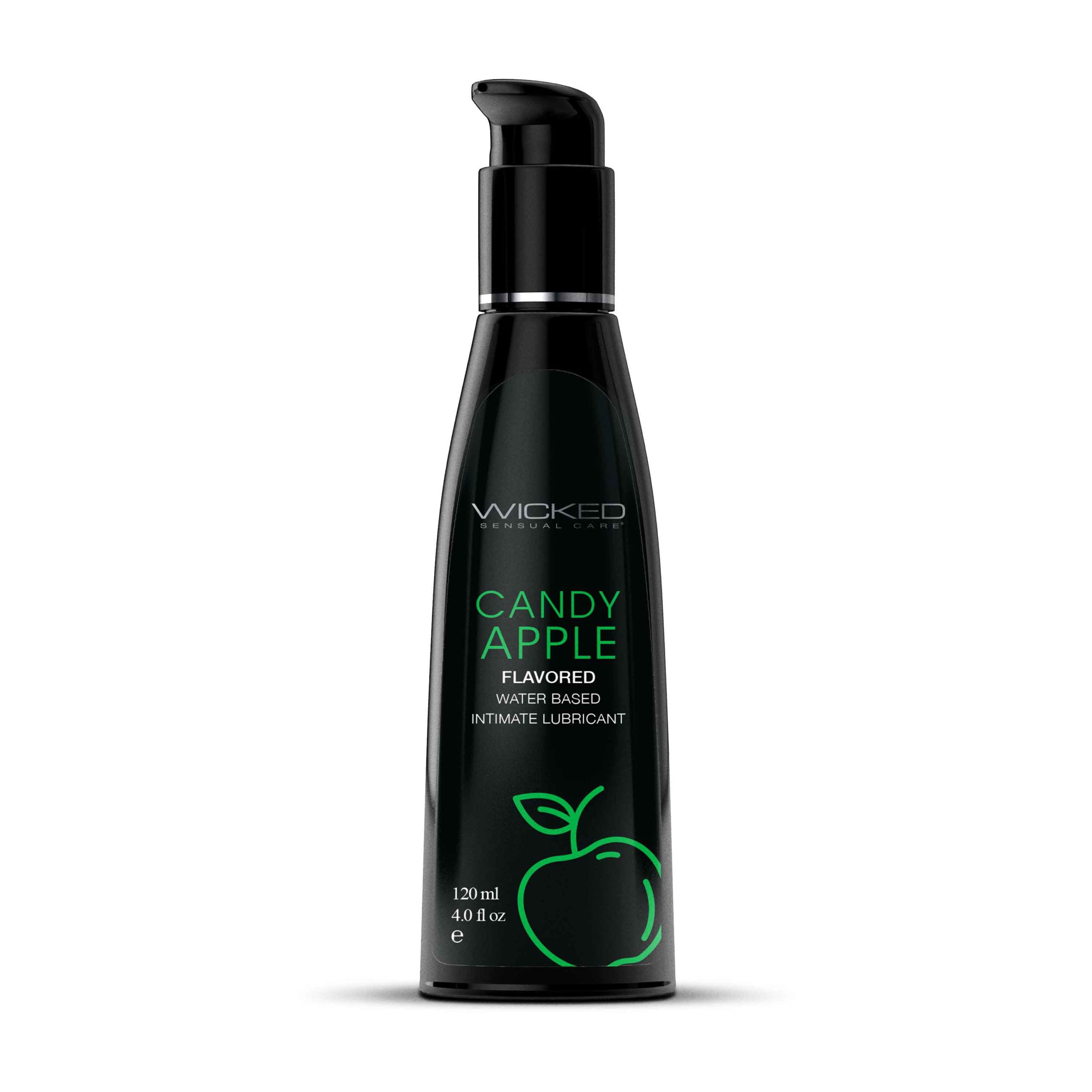Wicked Aqua Candy Apple 120 ml Water Based Lubricant Bottle ... No Colour Selected Flavoured Lube