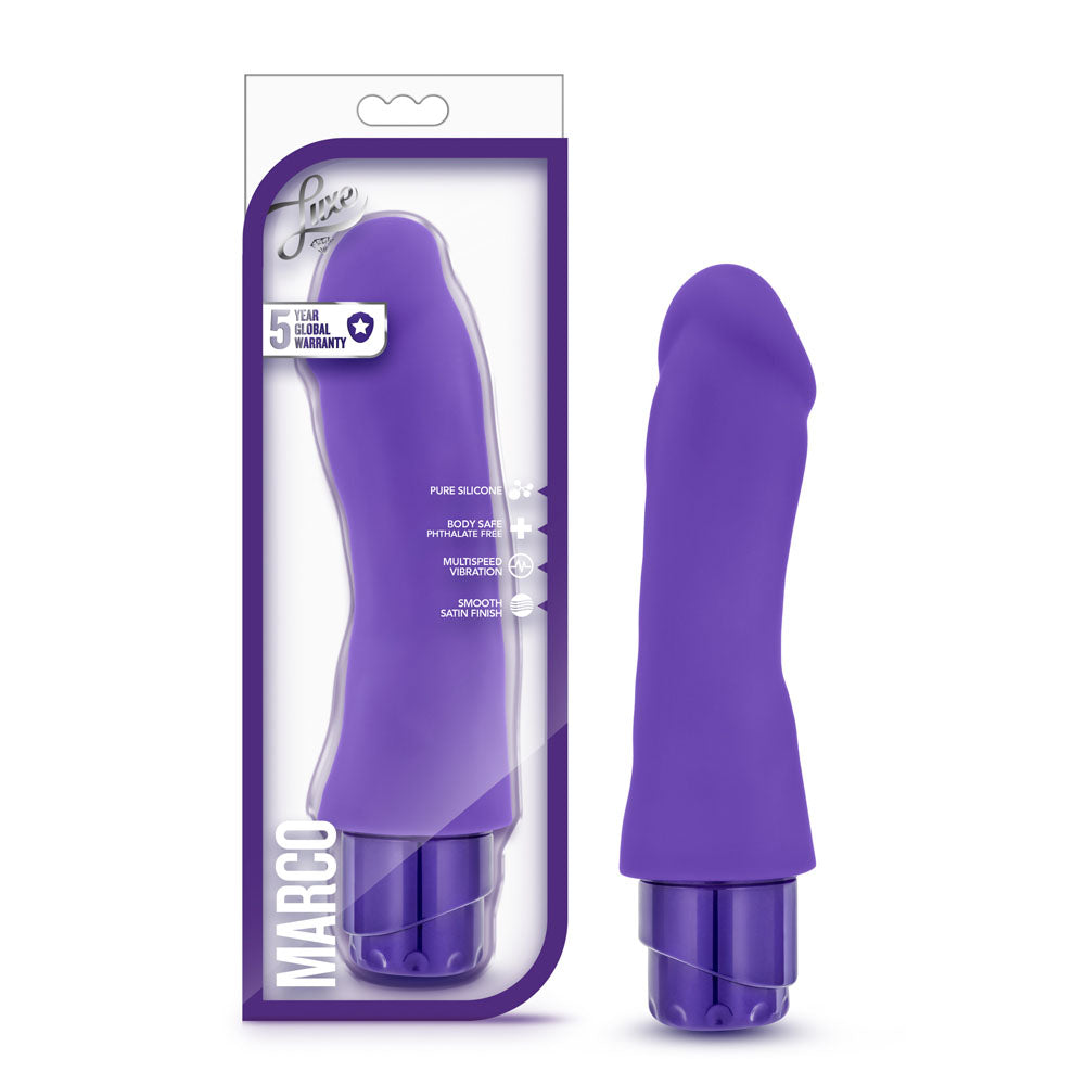 Luxe Marco Purple Vibrating Toy 7.75 Inch Length > Vibrators > Realistic Vibrators
