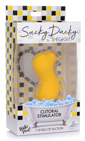 Shegasm Sucky Ducky Clit Stimulator in Pink Suction Stimulator