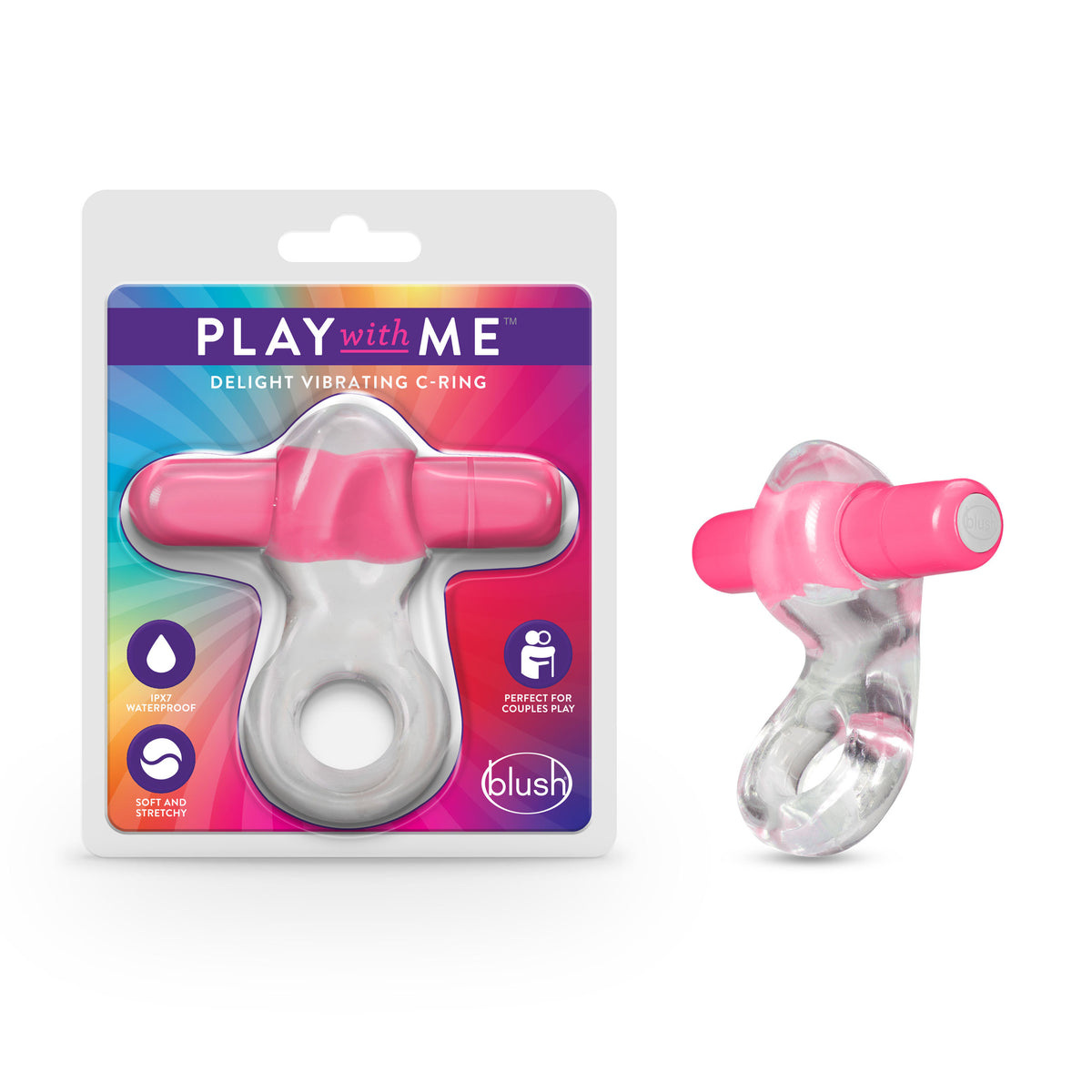 Play With Me Delight – Vibrating Cock Ring Pink > Sex Toys > Couples Toys