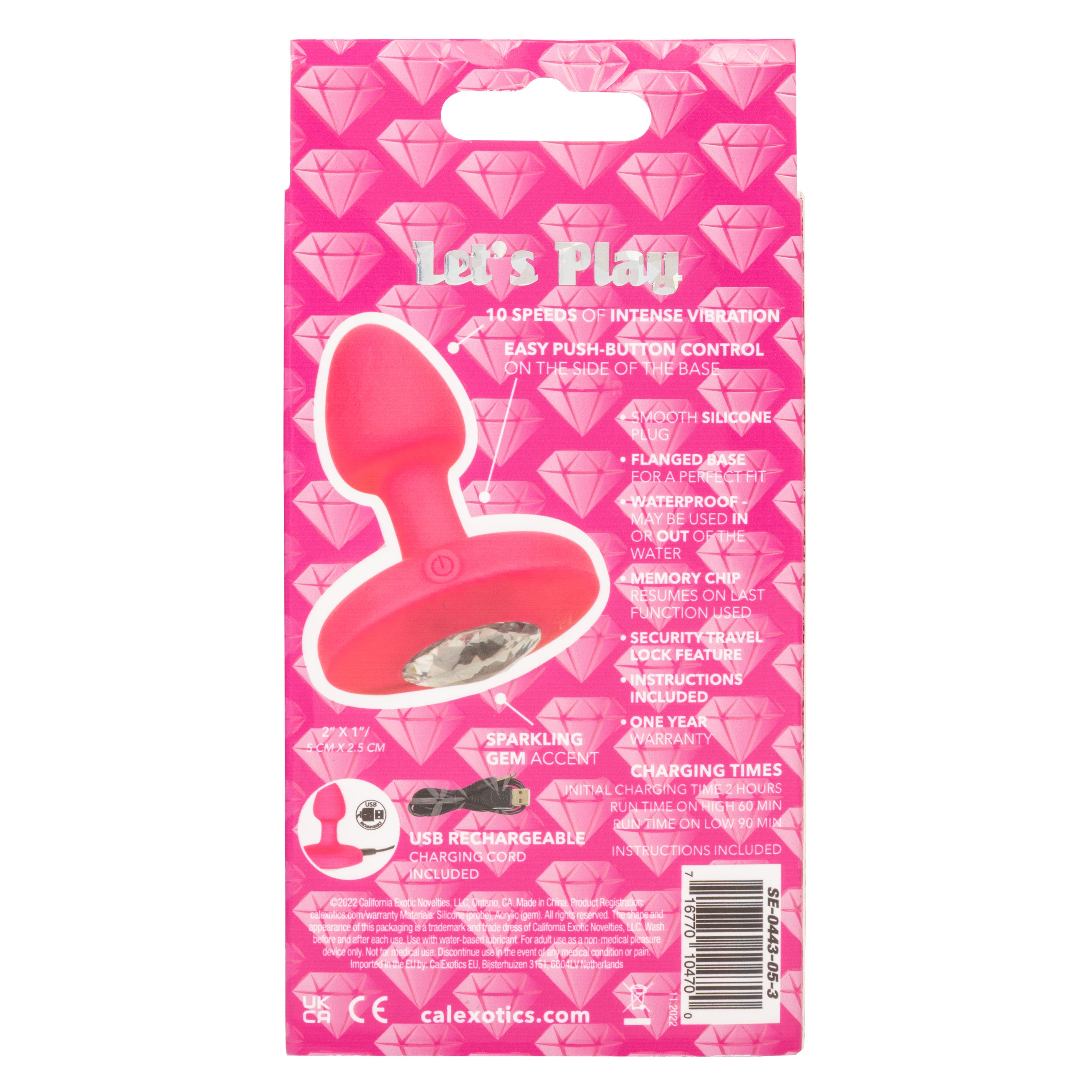 Cheeky Gems Small Rechargeable Vibrating Probe – Flexible Silicone Probe Vibrator Pink > Anal Range > Vibrating Butt Plugs