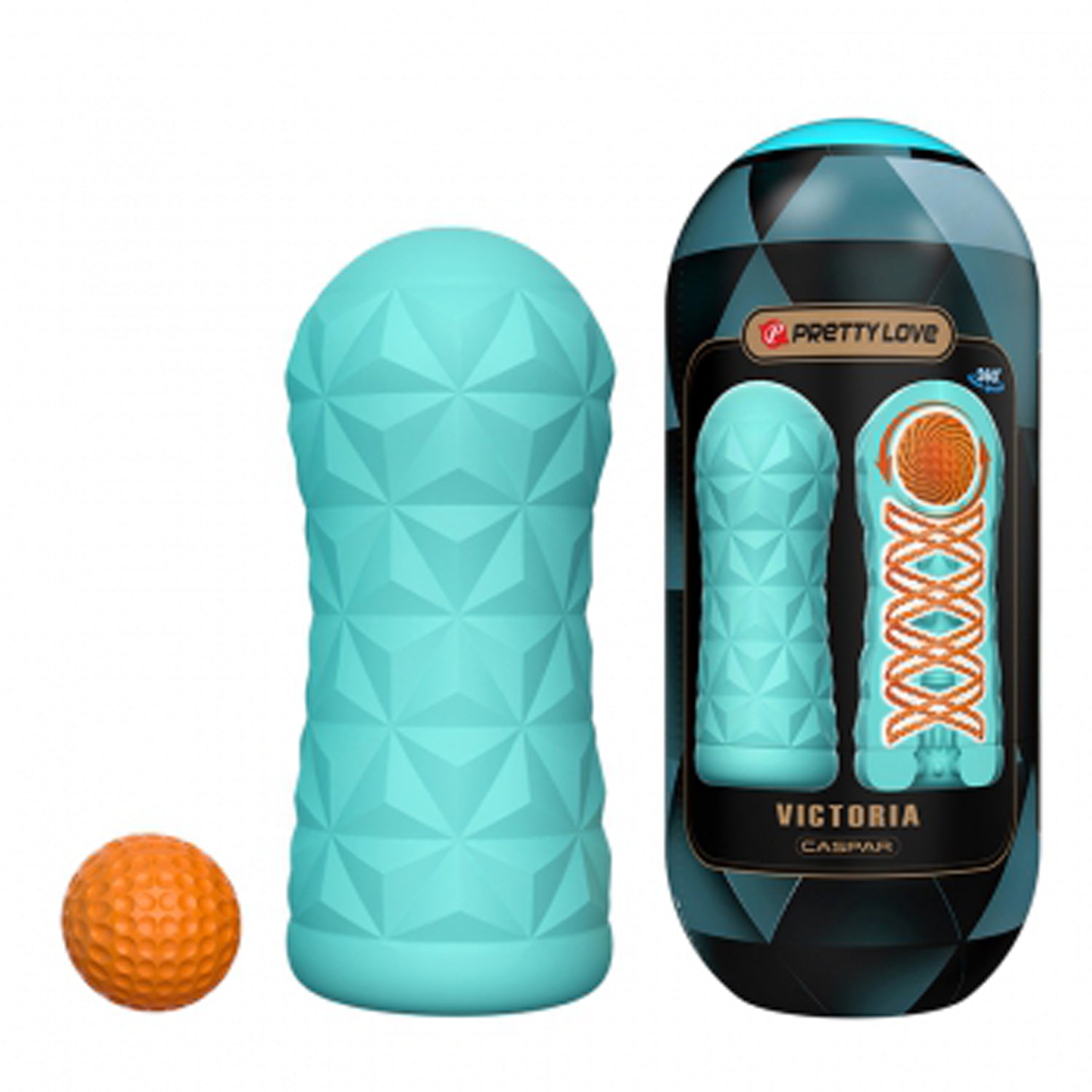 Victoria Masturbator Sleeve – Reusable Stimulation Sleeve with Coil and Ball > Sex Toys For Men > Masturbators Cup
