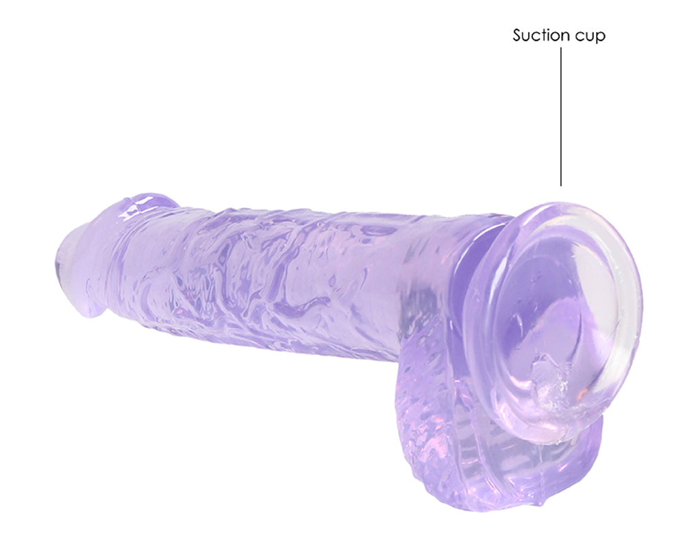 REALROCK 6'' Realistic Dildo With Balls - 15.2 cm Dong, Purple > Dildos > Realistic Dildos