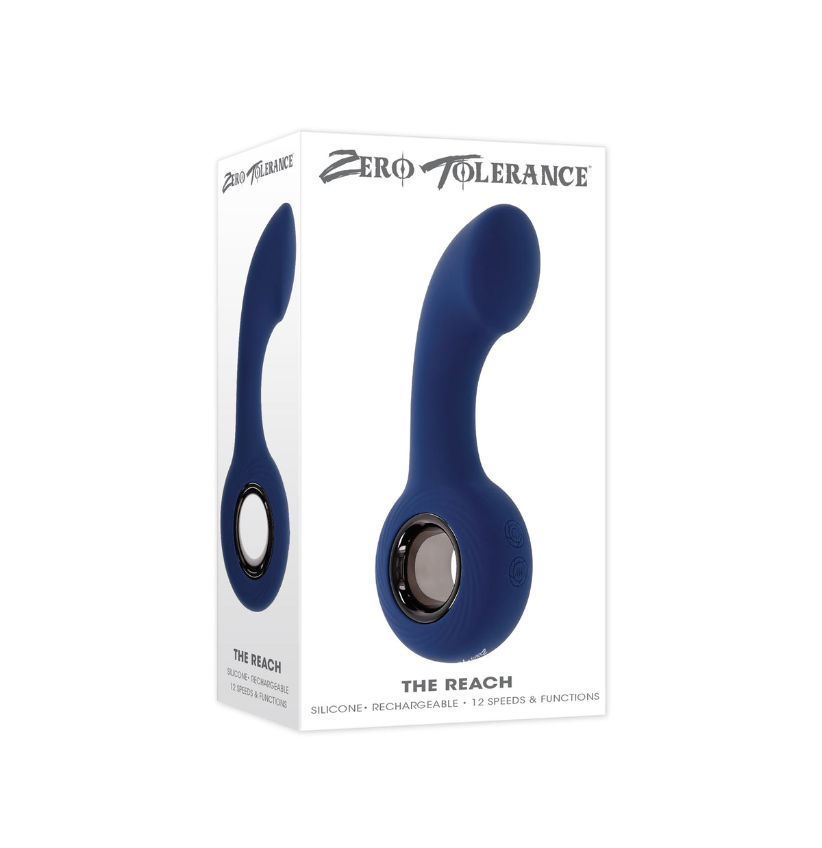 Zero Tolerance The Reach Vibrating Plug with Grip-Friendly Handle Blue > Anal Range > Prostate Plugs